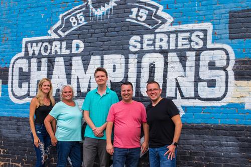 Aspis' Kansas City team. The Kansas City Royals MLB team won the 2015 World Series.