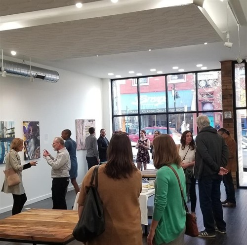 Fun during a show at Smalter Gallery