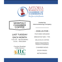 A-W Chamber Networking Breakfast 2022 - Arts in Clatsop County