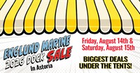 Englund Marine Astoria Dock Sale Friday, August 14 & Saturday, August 15