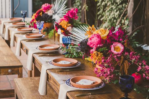 Outdoor Dinner Tablesetting