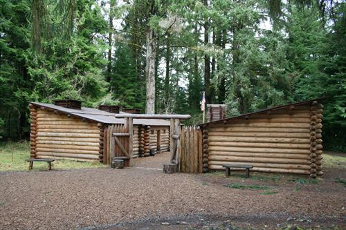 Fort Clatsop replica at the Lewis and Clark National Historical Park
