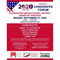 Pleasanton School Board Candidates Forum 2020