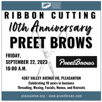 Preet Brows 10th Anniversary Ribbon Cutting