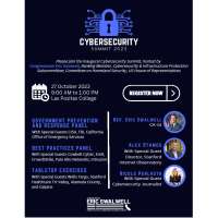 Cybersecurity Summit Hosted by Rep. Eric Swalwell