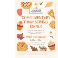 Locanda Restaurants - Complimentary Thanksgiving Dinner