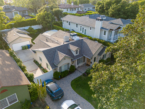 New shingle roof. Landmark Solaris. Color: Weathered Wood