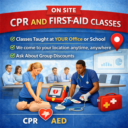 On site Group CPR Classes