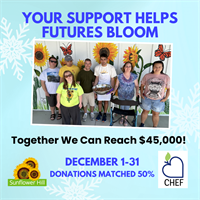Sunflower Hill December 50% Matching Campaign