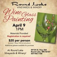 Wine Glass Painting at Round Lake Vineyards