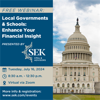 Local Governments & Schools: Enhance Your Financial Insight Webinar