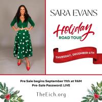 Country Music Superstar Sara Evans to Perform at the Eichelberger Performing Arts Center in Hanover