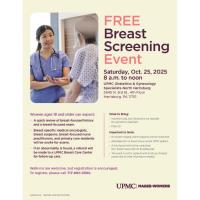 UPMC Magee-Womens to Host Free Breast Screening Clinic 