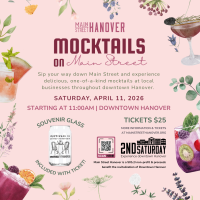 First Annual Mocktails on Main Street Stroll in Downtown Hanover for April’s 2nd Saturday