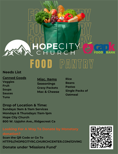 Food Pantry Donations
