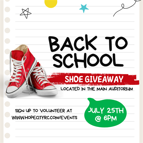 Back to School Shoe Event 07/25/26
