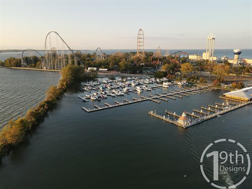 Cedar Point Marina Aerial