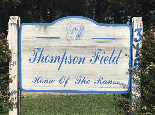 “Russell R Thompson Athletic Field” 