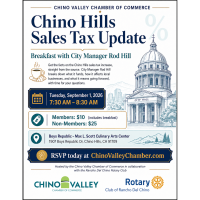 Chino Hills Sales Tax Update: Breakfast with City Manager Rod Hill