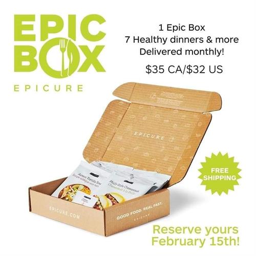 Monthly Subscription Box - You buy a box, Epicure donates a box to a hungry family