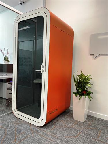 Miami Shores proudly showcases the one and only PHONE BOOTH in a Florida real estate office
