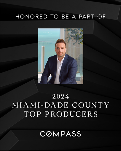 Recognized Compass Miami-Dade Top Producer 2024 Recognized Compass Miami-Dade Top Producer 2024