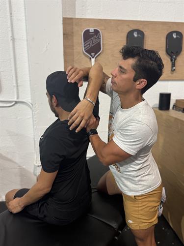 Assisted Stretching Sessions at Event Pop Ups