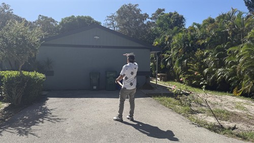 Homeland public adjuster arriving for a home inspection