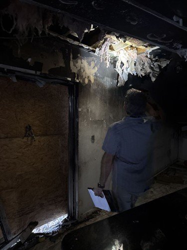 Fire damage inspection in Trenton, NJ