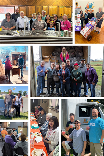 Collage of volunteers