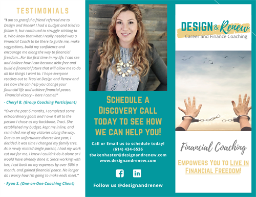 Financial Coaching Brochure (front page)