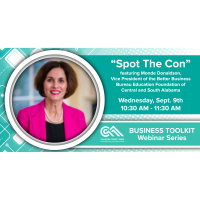 Business Toolkit Webinar Series: How to Spot a Con