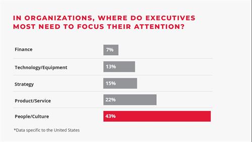 People/Culture is the #1 area of needed executive focus