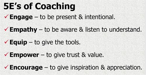 The 5 E's of Coaching