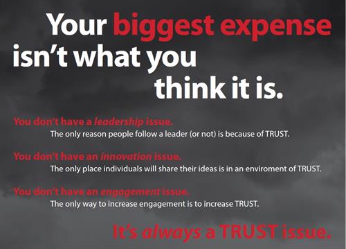 Lack of Trust is your biggest expense