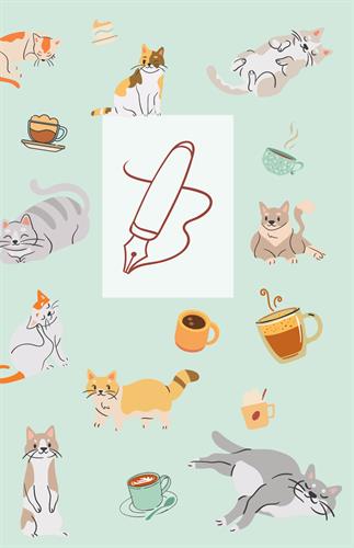 Cats and Coffee Journal: 6” x 9” Lined Journal with 120 Pages.  Amazon: https://bit.ly/catscoffeejournal