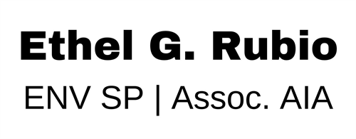 Ethel G. Rubio, Assoc. AIA logo