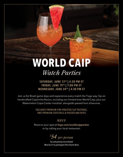 WORLD CAIP PARTIES - Premium Cut Tastings, Bar Bites & Cocktails!!