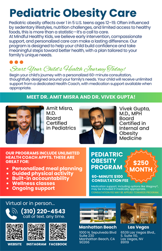 We treat pediatric obesity - 12+