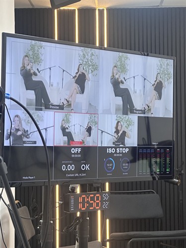 Filming the "Let's Get Mental" Podcast