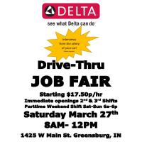 Delta Drive Thru Job Fair