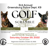 3rd Annual Greensburg Police Dept. K9 Golf Scramble