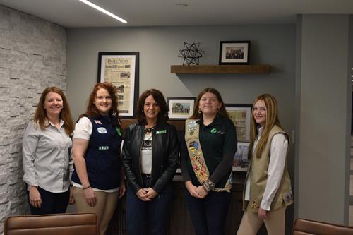 Danielle Shockey, GSCO CEO, recently visited City Hall and met with a variety of leaders. Pictured her with Girl Scouts and leaders!