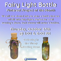 Pinterest Project of the Month - Fairy Light Bottles