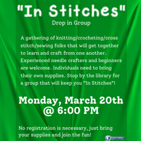 "In Stitches" Drop in Group