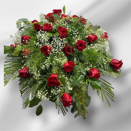 Red Rose Casket Spray