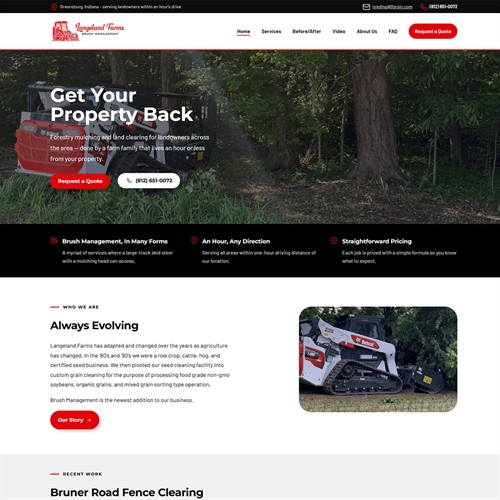 Langeland Farms Brush Management