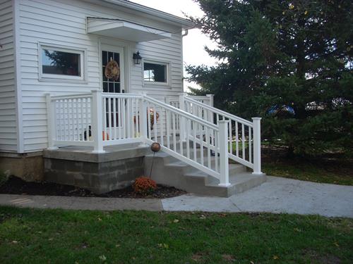 Vinyl railing for style and safety!