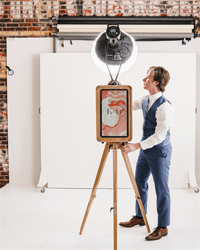 Our Icon Booth set up 