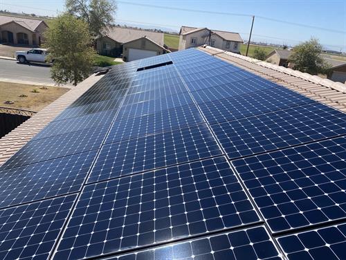 Residential Solar Panel Cleaning, panels after cleaning, Imperial, California 